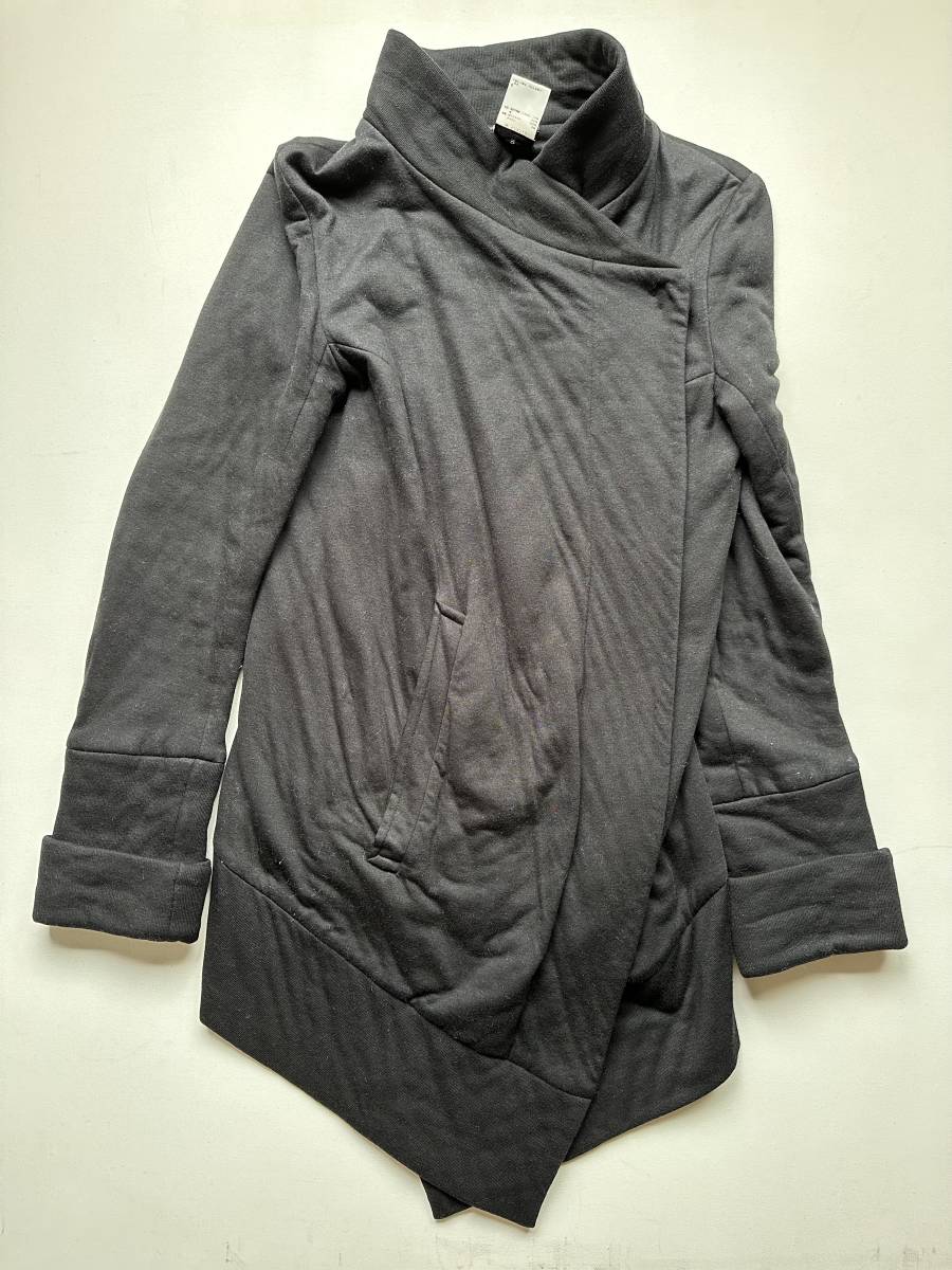 ANN DEMEULEMEESTER 中綿入アシンメトリーコート34 美品