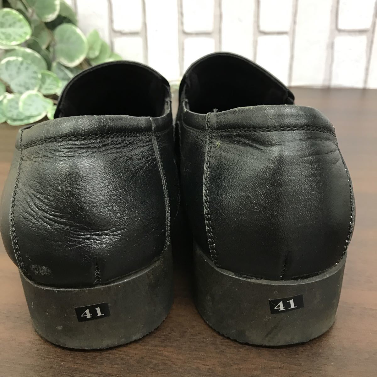 即決☆BURBERRY☆メンズ26.5㎝ レザービットローファー バーバリー 本