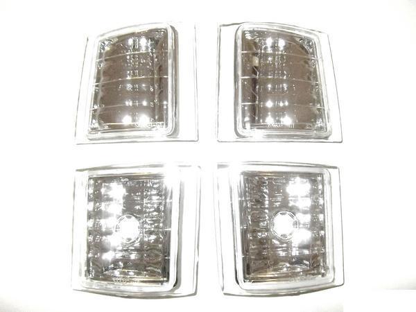 送込 シボレー タホ サバーバン K1500 C1500 K-1500 C-1500 クリスタル ヘッドライト & コーナーランプ & ウィンカー 左右 黒