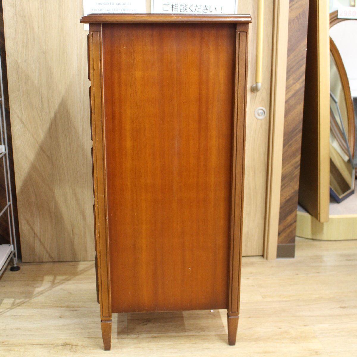 TOKAIKAGU 東海家具 KENT ケント マホガニー材 5段ハイチェスト