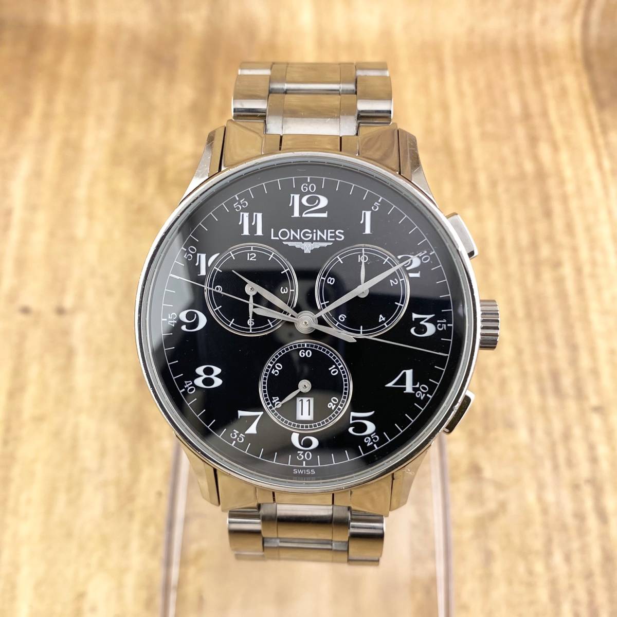 1円〜】LONGINES ロンジン メンズ 腕時計 L2.649.4 クロノグラフ 