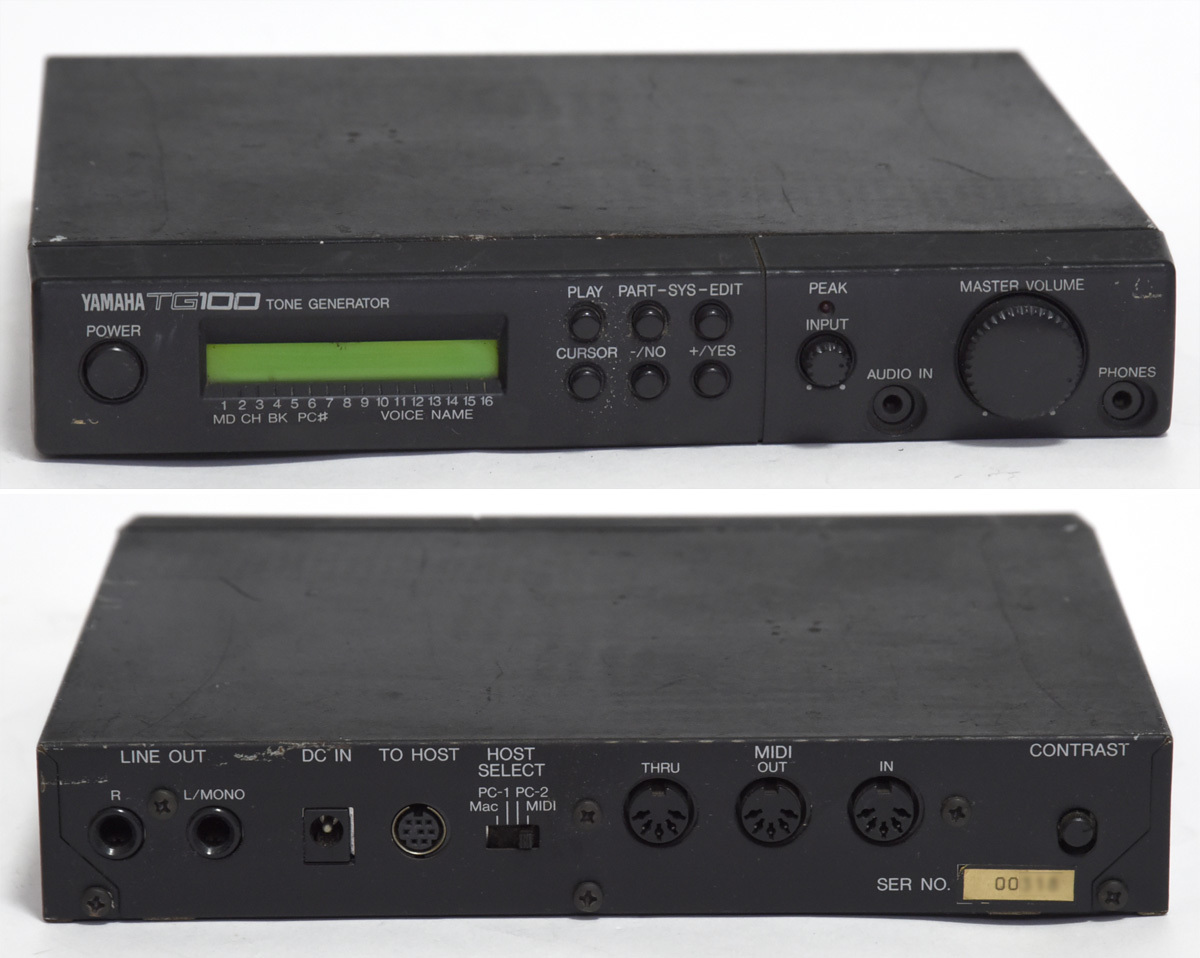 YAMAHA TG100 トーンジェネレーター MIDI音源 プリセット音色+ドラム64