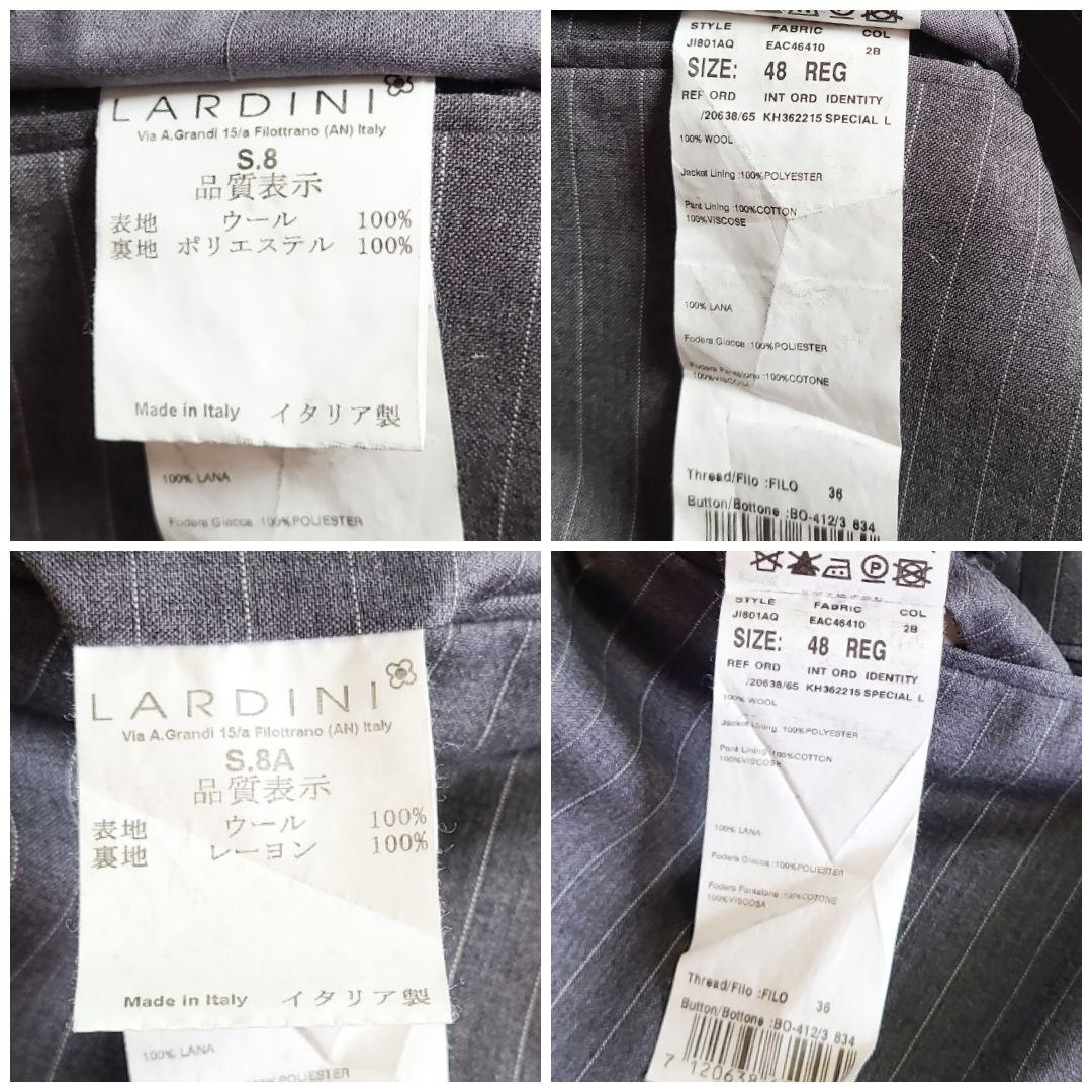 ラルディーニ LARDINI スーツ 48REG(Lサイズ位) セットアップ