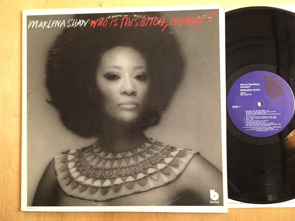 即決 USオリジナル盤 Marlena Shaw / Who Is This Bitch， Anyway