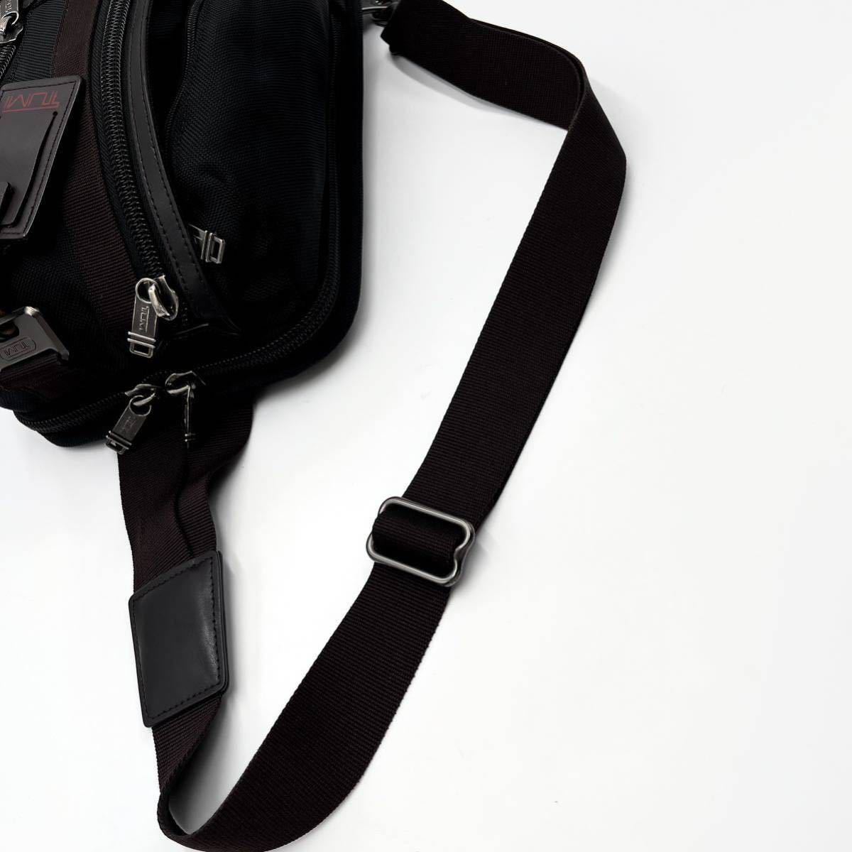 極美品○TUMI トゥミ ボディバッグ ショルダー クロスボディ ウエスト 