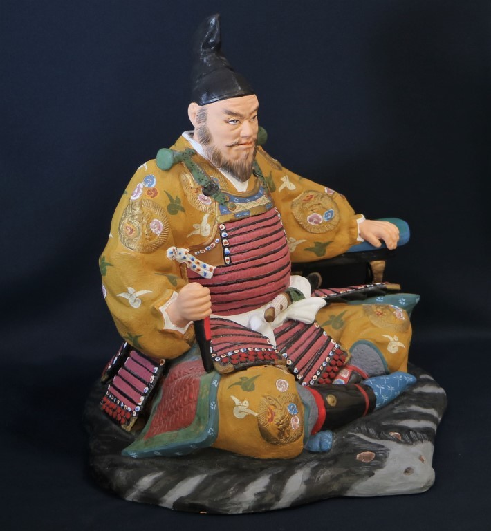 伝統工芸士 平野善次郎 博多人形 武将 箱なし(日本人形)｜売買された