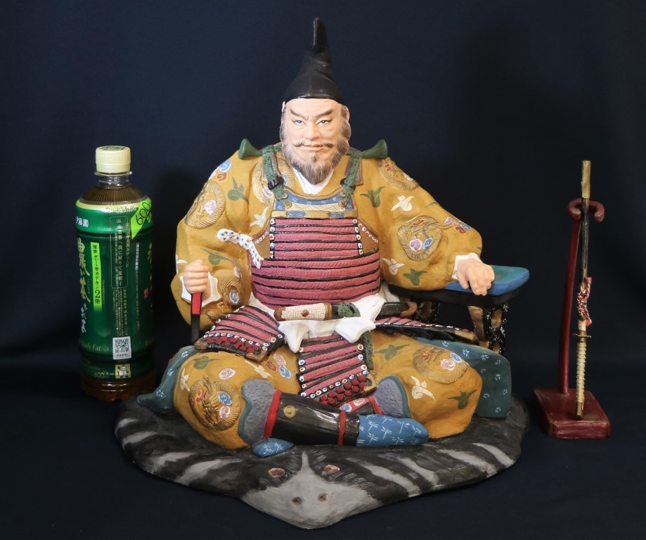 伝統工芸士 平野善次郎 博多人形 武将 箱なし(日本人形)｜売買された
