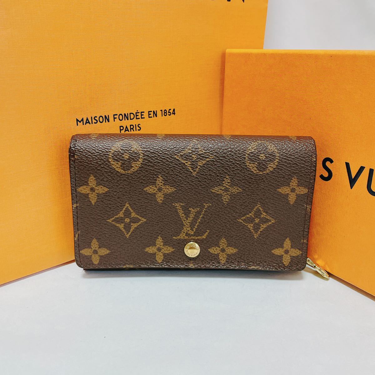A_4002【正規品】LOUIS VUITTON ルイヴィトン モノグラム ポルト モネ 
