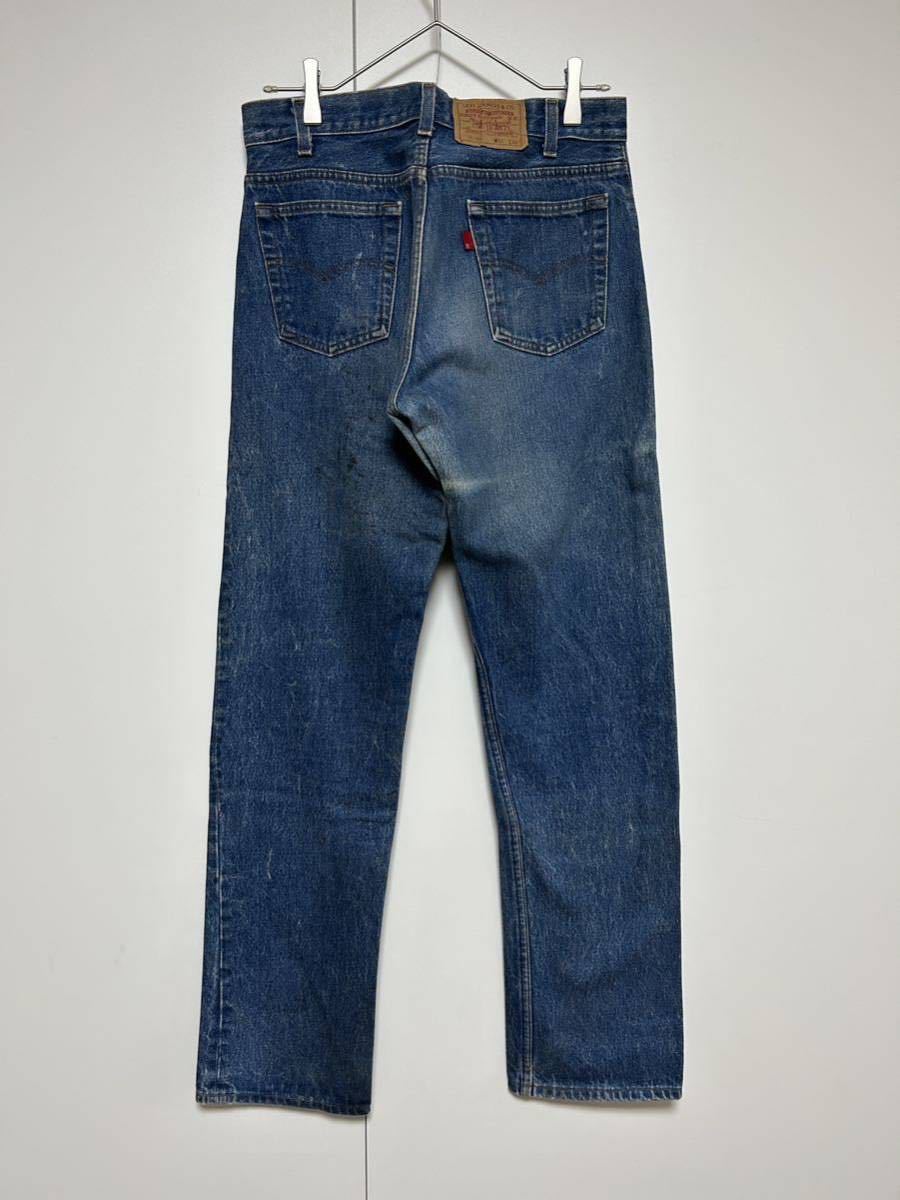 80s リーバイス 701 USA製 デニムパンツ w32 良色落ち サークルR 脇割 