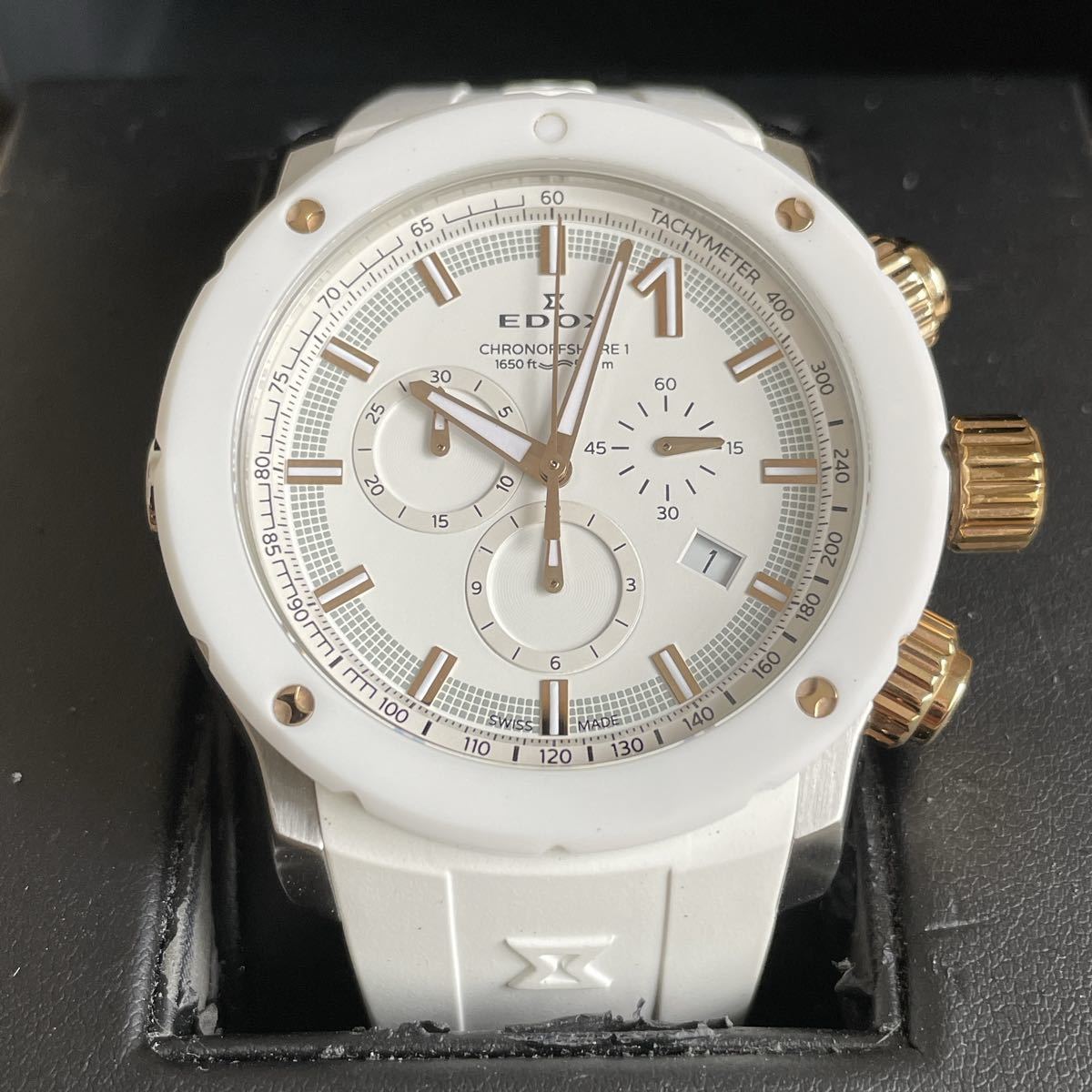 お値引き交渉歓迎 EDOX エドックス クロノオフショア1 10221-357RB3 