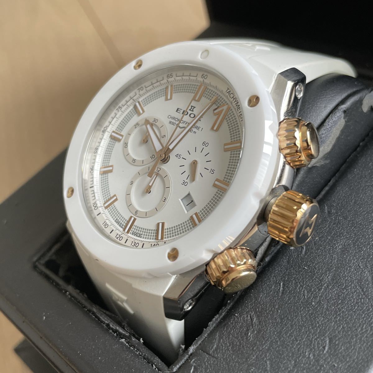 お値引き交渉歓迎 EDOX エドックス クロノオフショア1 10221-357RB3 