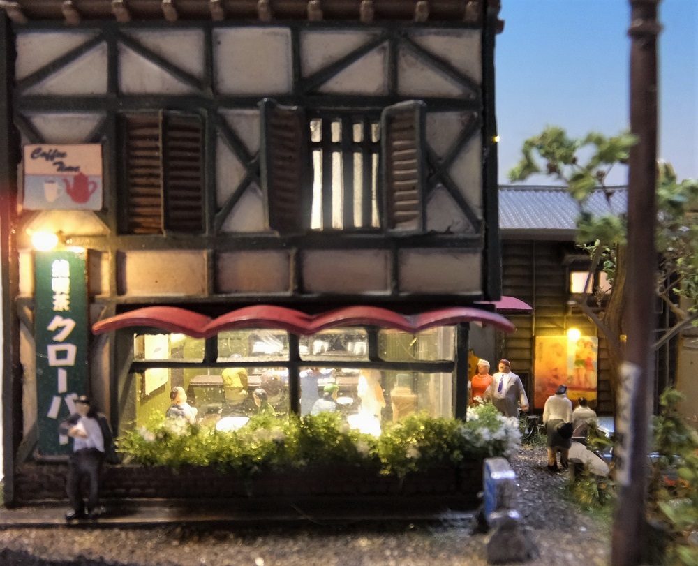 1/150 ジオラマ『昭和の街並み』下町の風景 / 併用軌道をいく 【公式通販】
