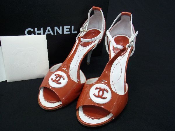 1円 □美品□ CHANEL シャネル ココマーク パテントレザー ヒール