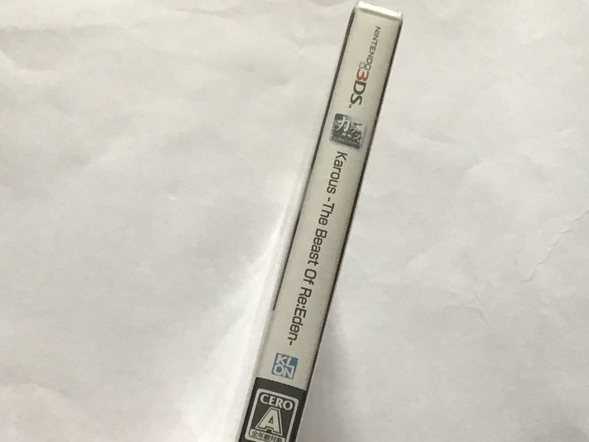 新品未開封 ニンテンドー3DS Karous The Beast of Re:Eden 送料無料