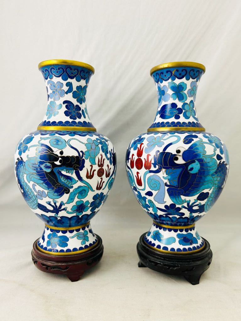 花瓶 中国美術 七宝焼 花器 唐物 - Yahoo!オークション の落札相場
