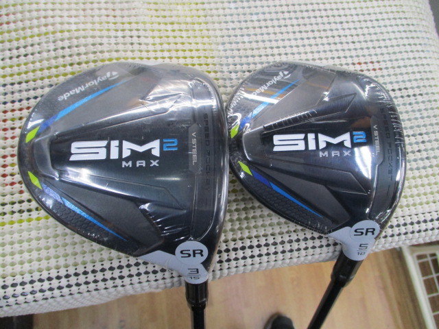 ■新品未使用品■SIM2 MAX■3番15度＆5番18度■純正TENSEI BLUE TM50(’21)カーボン■SR■日本正規品■2本■
