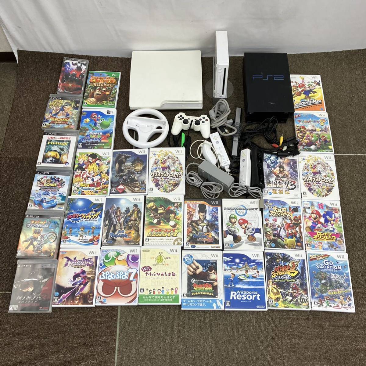 ◇【売り切り】家庭用ゲーム機+ソフト大量まとめセット！PS2 PS3 Wii