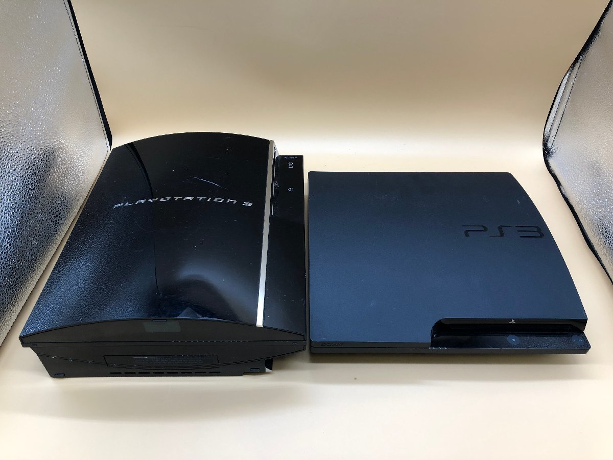 1円～【ジャンク・現状品】PS3 2台セット CECHA00 CECH-3000B SONY