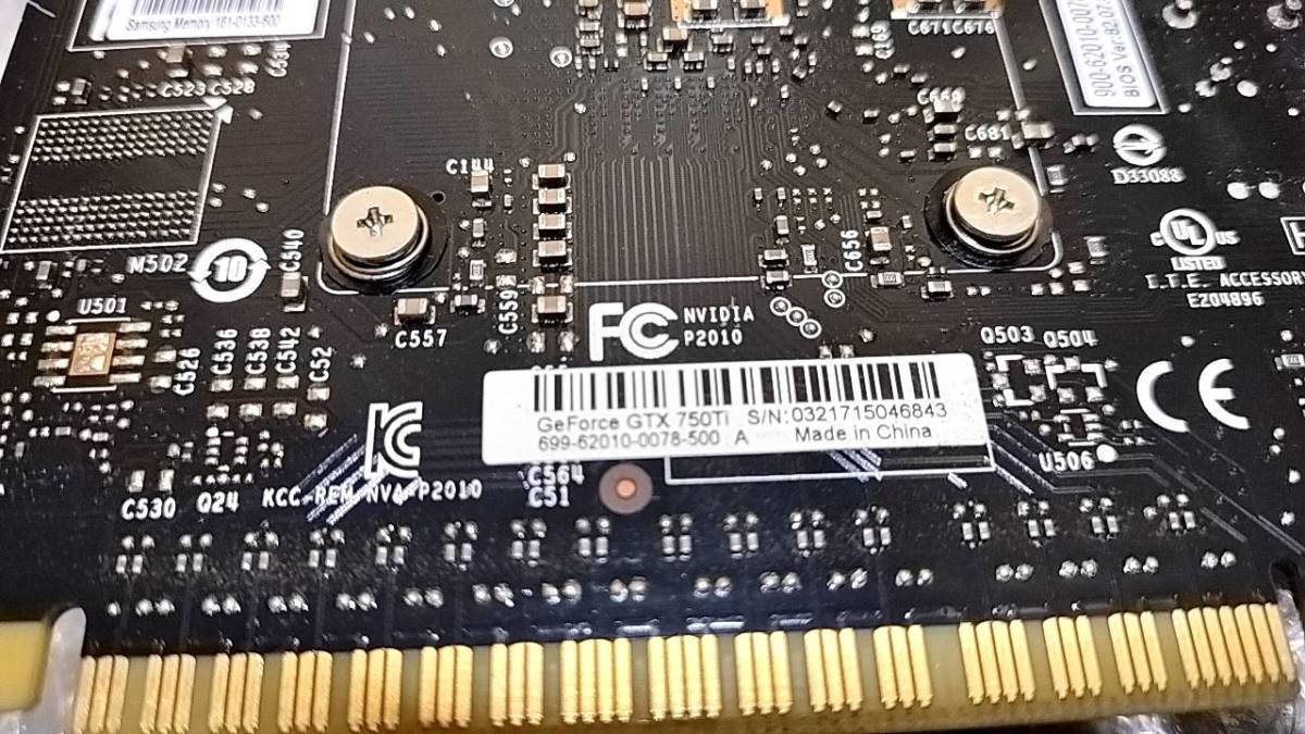 F429 GTX750 2GB Ti DVI HDMI PCI-Express グラフィックボード 0 Ti