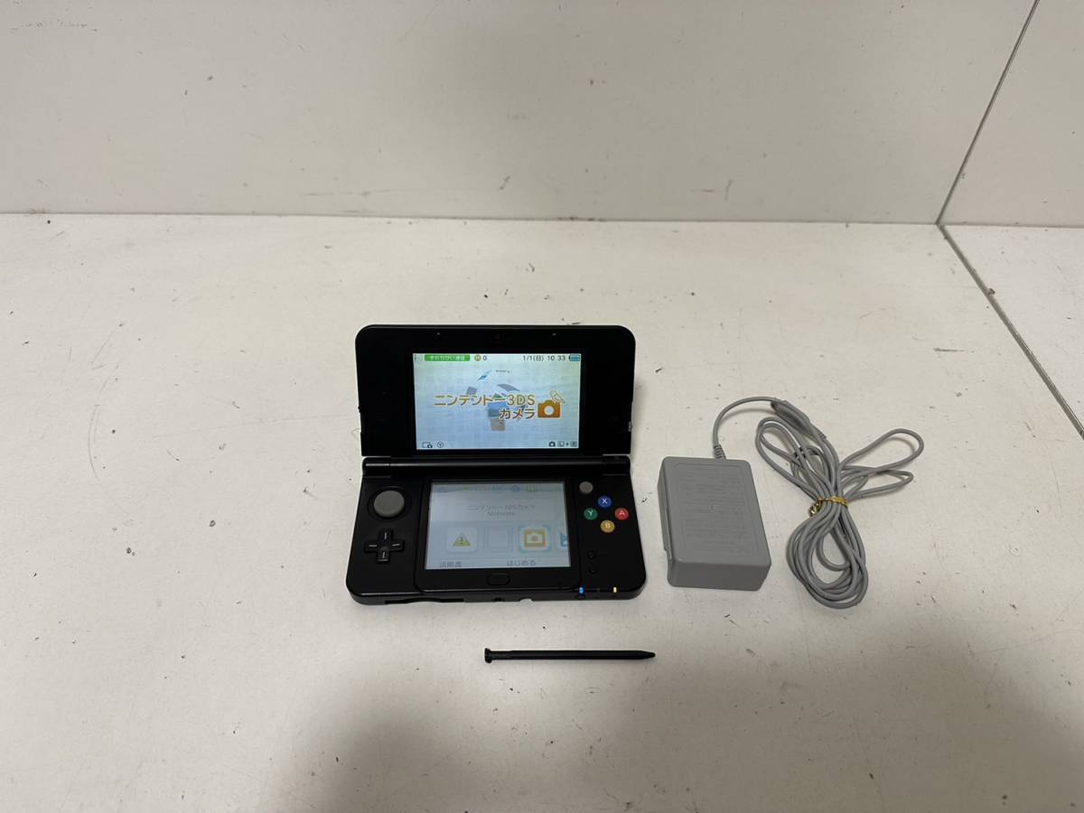任天堂 New ニンテンドー 3DS ブラック 本体 タッチペン SDカード AC  