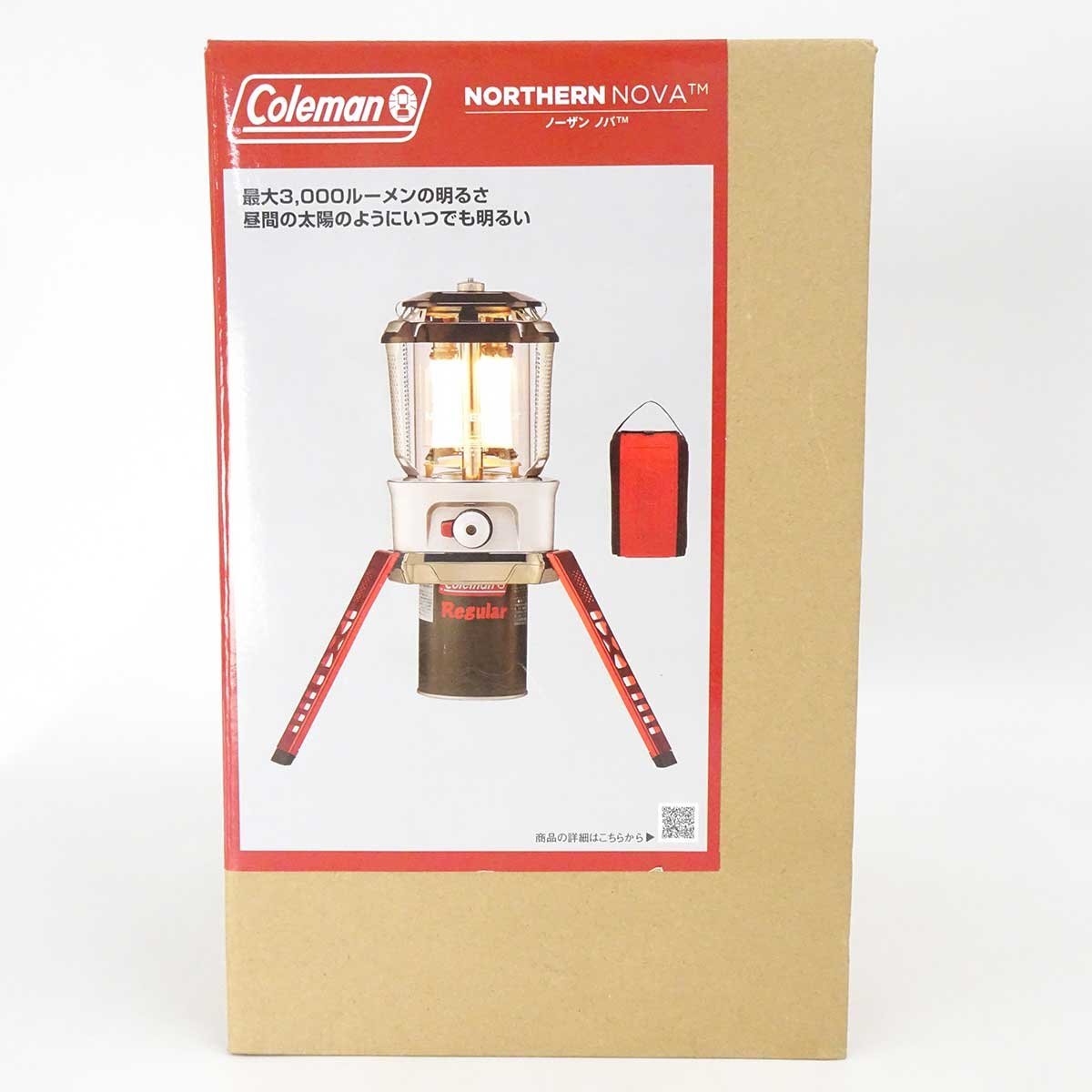 【中古・未使用品】コールマン ノーザンノバ LPガスランタン 2000027890 Coleman ランタンケース付 アウトドア キャンプ