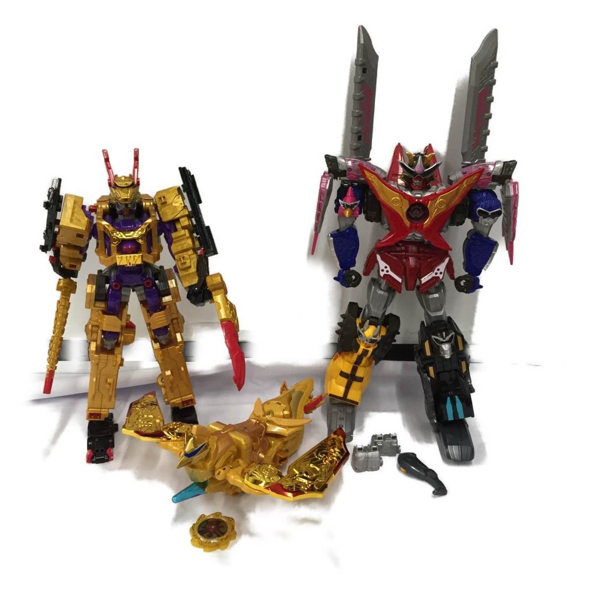 △△【1円スタート】 暴太郎戦隊ドンブラザーズ DX ドンオニタイジン トラドラゴンジン オミコシフェニックス セット 全体的に状態が悪い