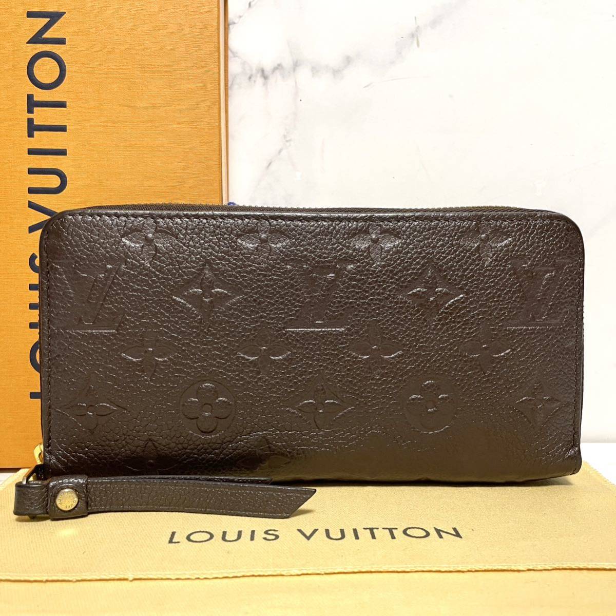 極 LOUIS VUITTON ルイヴィトン モノグラム アンプラントジッピー 