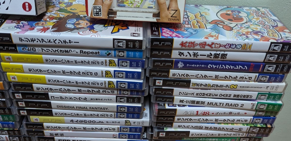 オークション】【ジャンク】pspソフト約70本まとめ売り まとめ売り PSP