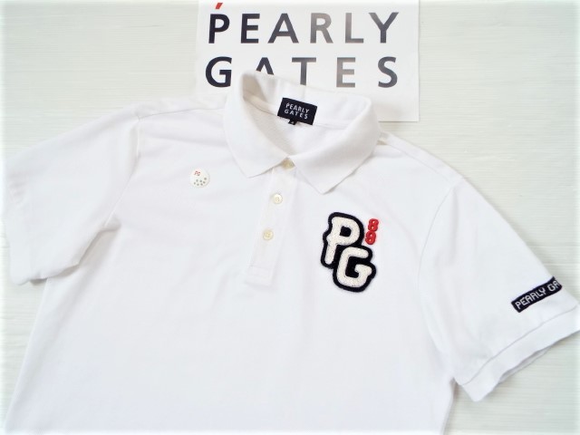 ★美品★PEARLY GATES パーリーゲイツ / PG89 ワッペン ポロシャツ / サイズ６