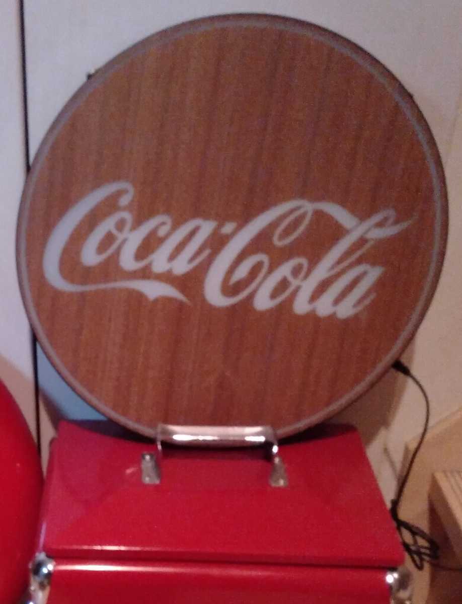 ☆最終値下げ早い者勝ち コカ・コーラ正規品 ウッド調LEDサイン  
