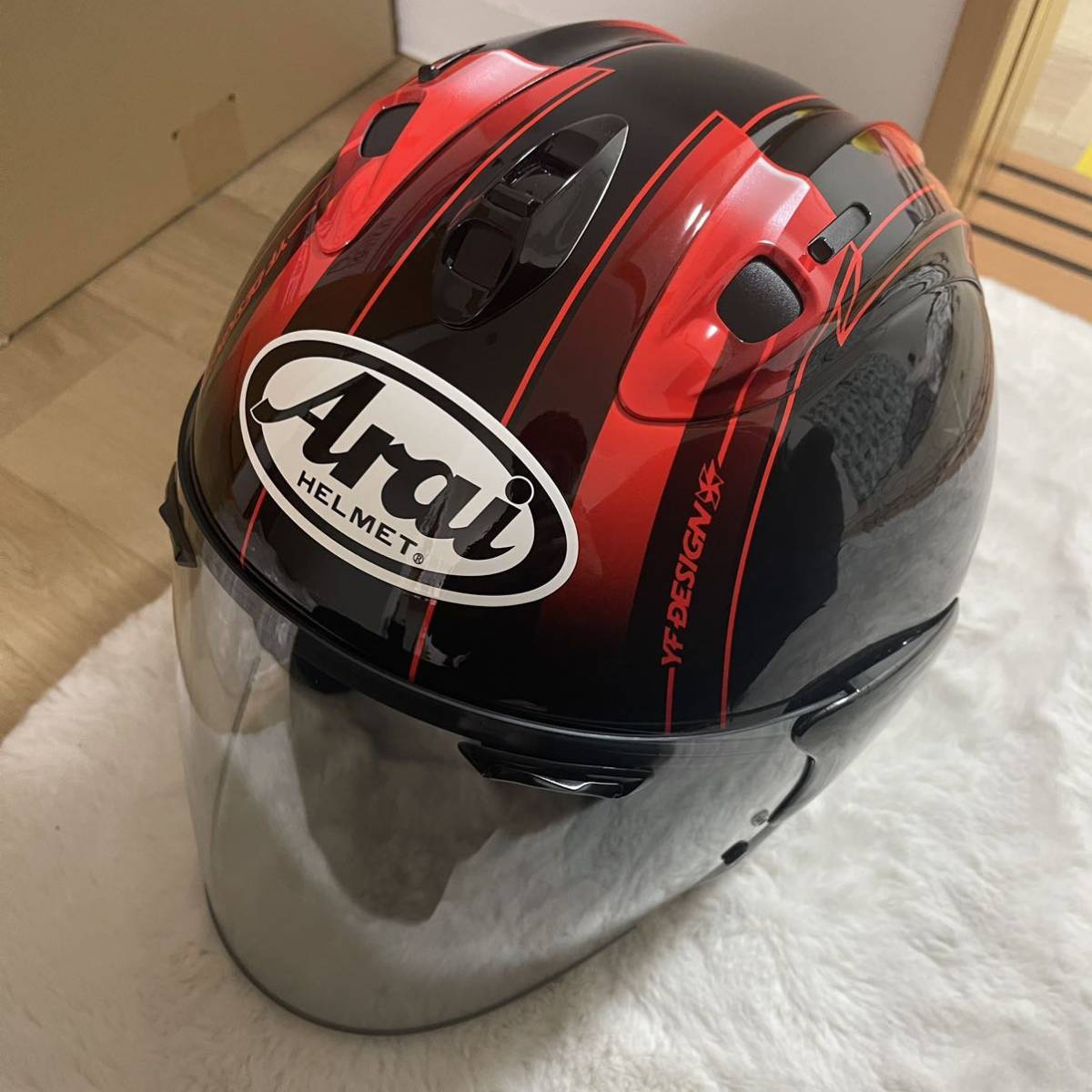 【未使用】Arai アライ ヘルメット VZ-RAM レプリカ HARADA TOUR ハラダツアー 黒 61-62 XL