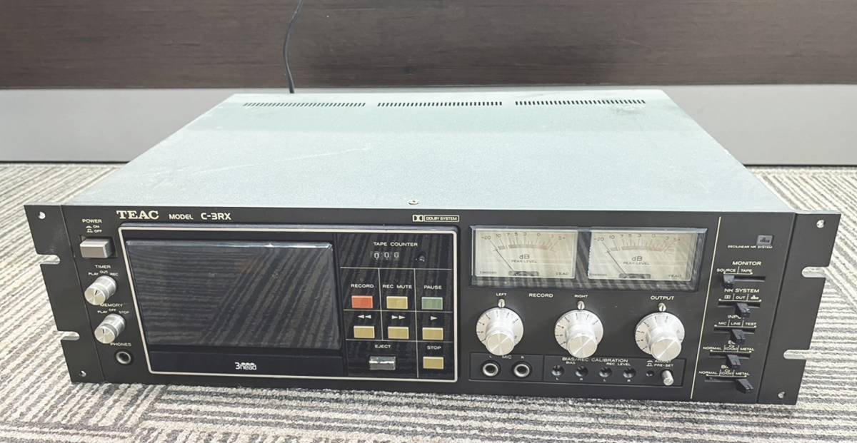 TEAC C-3 ステレオカセットデッキ 通電確認済み 経年劣化 【公式通販】