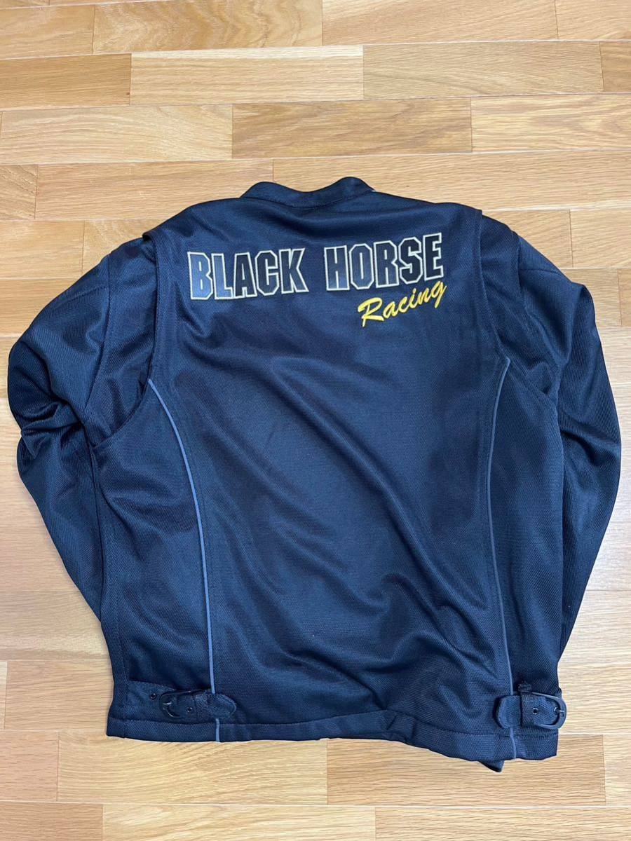 KADOYAカドヤ メッシュジャケットBLACKHORSE KADOYA HORSE BLACK M ライダースジャケット -