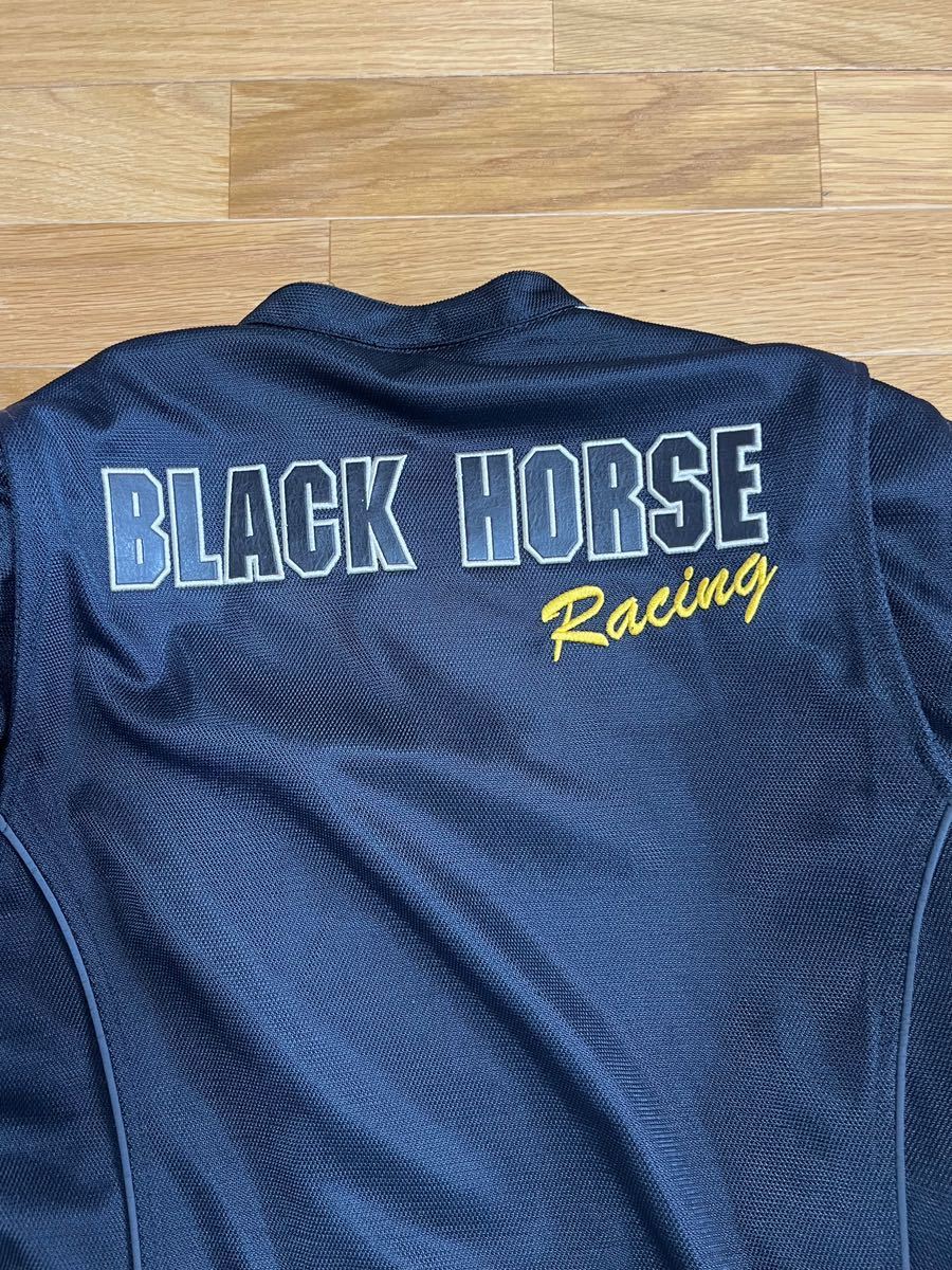 KADOYAカドヤ メッシュジャケットBLACKHORSE KADOYA HORSE BLACK M ライダースジャケット -