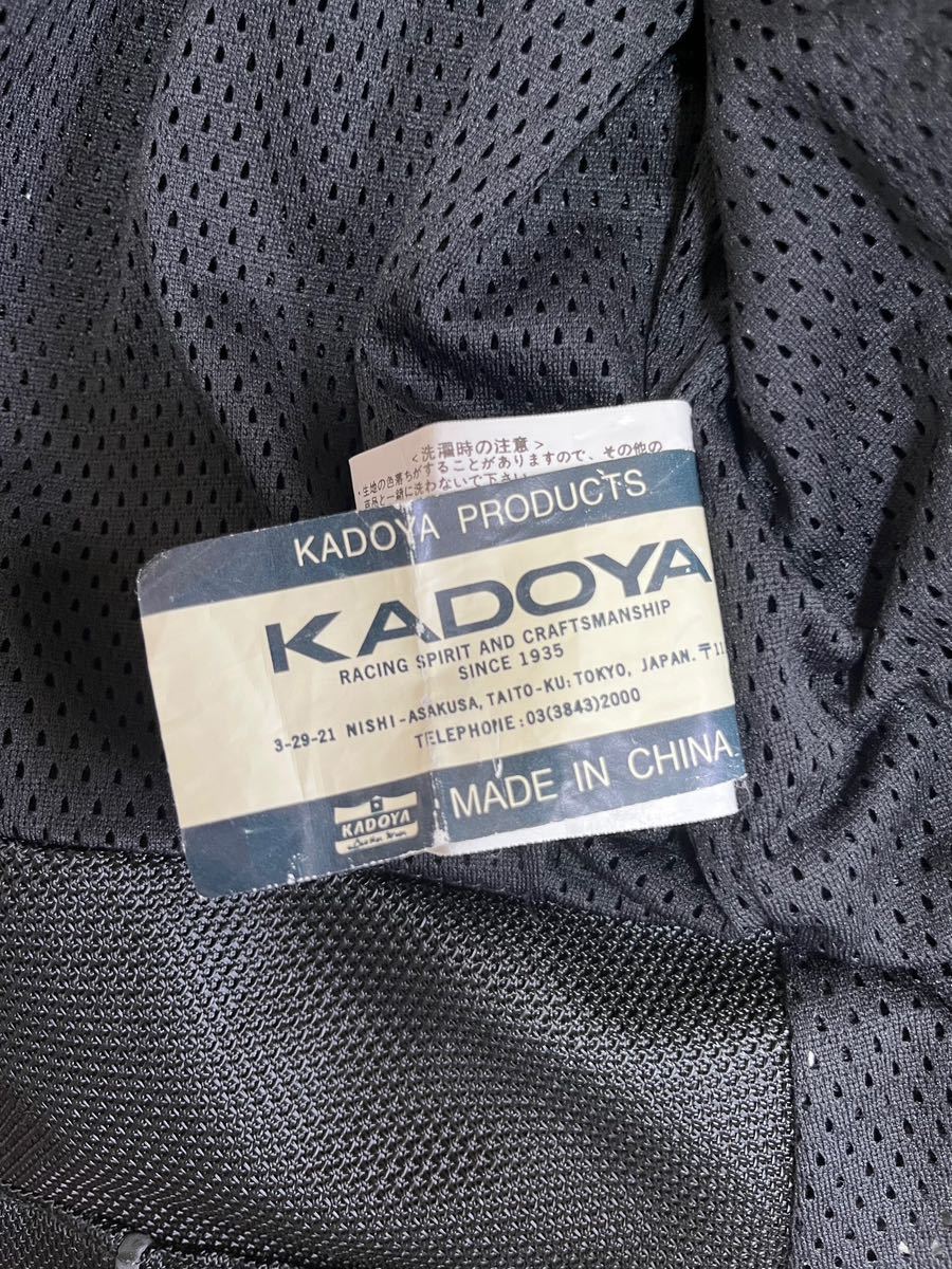 KADOYAカドヤ メッシュジャケットBLACKHORSE KADOYA HORSE BLACK M ライダースジャケット -