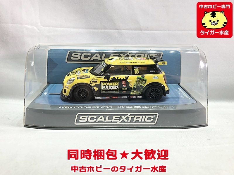 SCALEXTRIC スロットカー 1/32　ミニクーパー F56 #16 イエロー ミニカー　同梱OK　1円スタート　スケーレックストリック★S