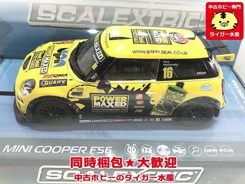 SCALEXTRIC スロットカー 1/32　ミニクーパー F56 #16 イエロー ミニカー　同梱OK　1円スタート　スケーレックストリック★S