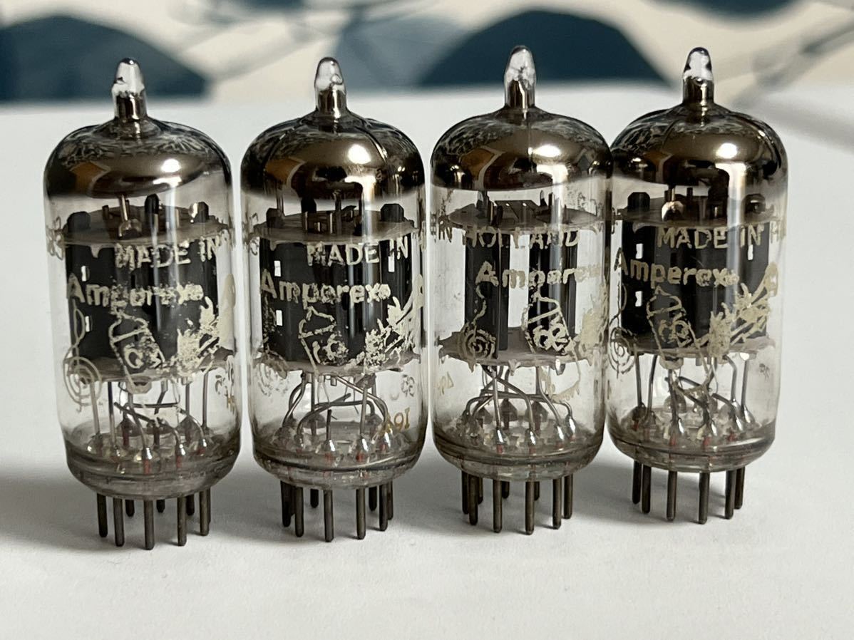 ECC83 AMPEREX BUGLE BOY 笛吹童子 4本 12AX7にて試験済み 真空管