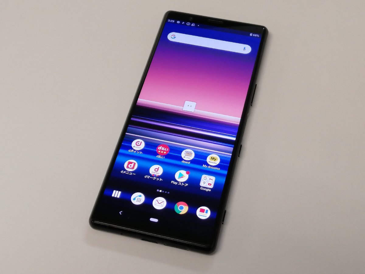 docomo ソニー・エリクソン Xperia 5 SO-01M Black SIMロック解除済
