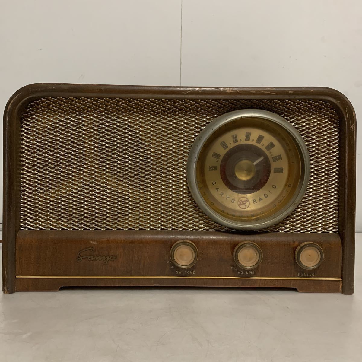 サンヨーレトロ木箱真空管ラジオSS-48 真空管ラジオ サンヨー SS-48型 SANYO 三洋電機 Yahoo!オークション