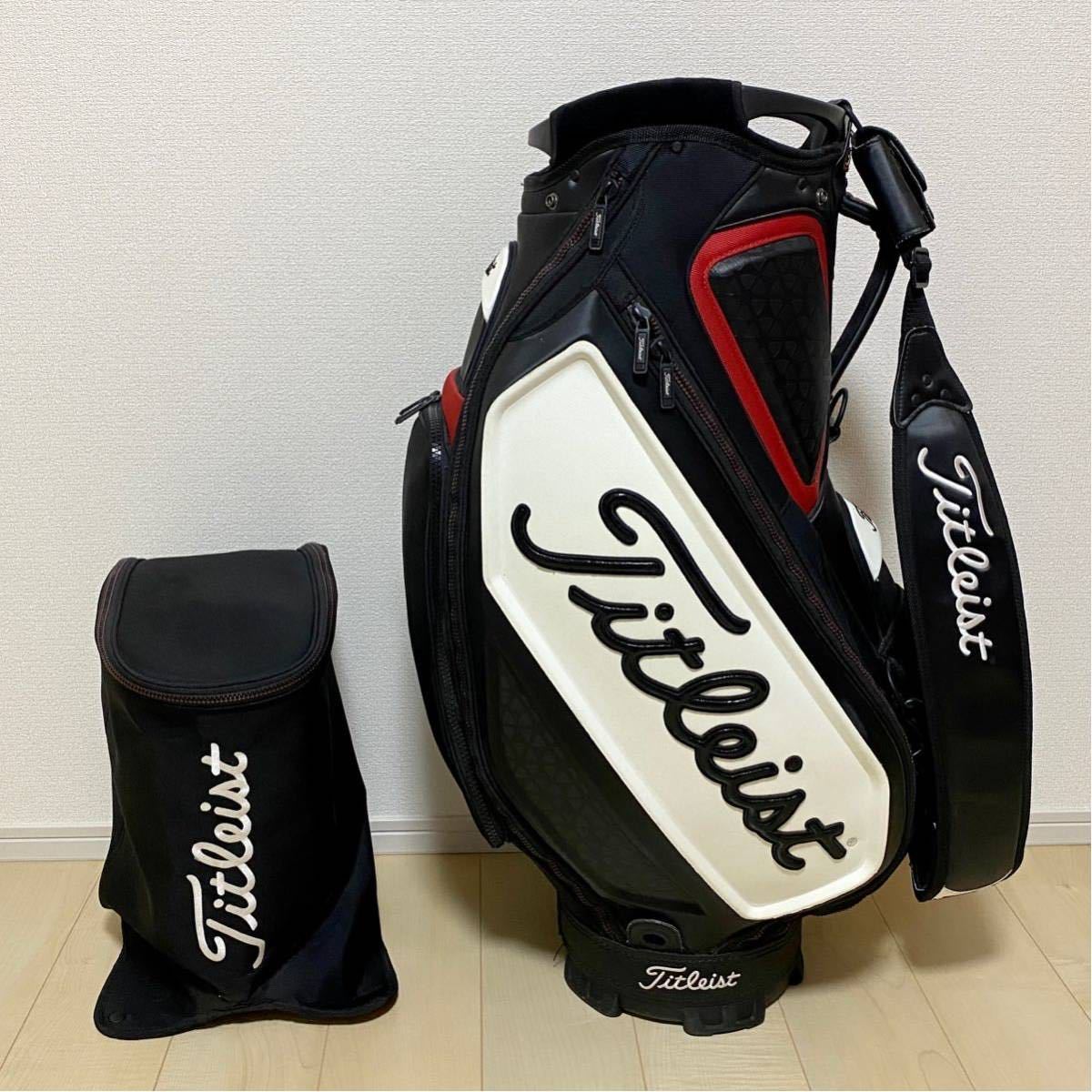 新品未使用  ゴルフ キャディバッグ タイトリスト 3点式 ツアーバッグ スタッフバッグ (Titleist) キャディ