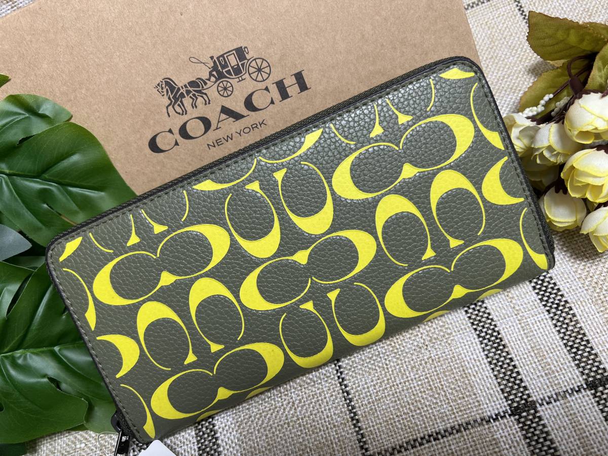 コーチ COACH 長財布 財布 アコーディオンウォレット シグネチャー 