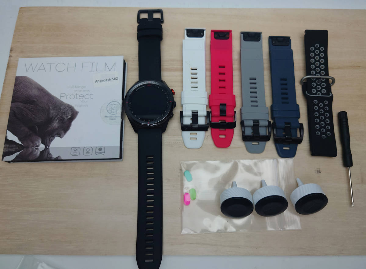 Garmin Approach S62 GPSナビ ブラック 付属品一式あり GARMIN Approach S62 GPSナビ ブラックガーミン