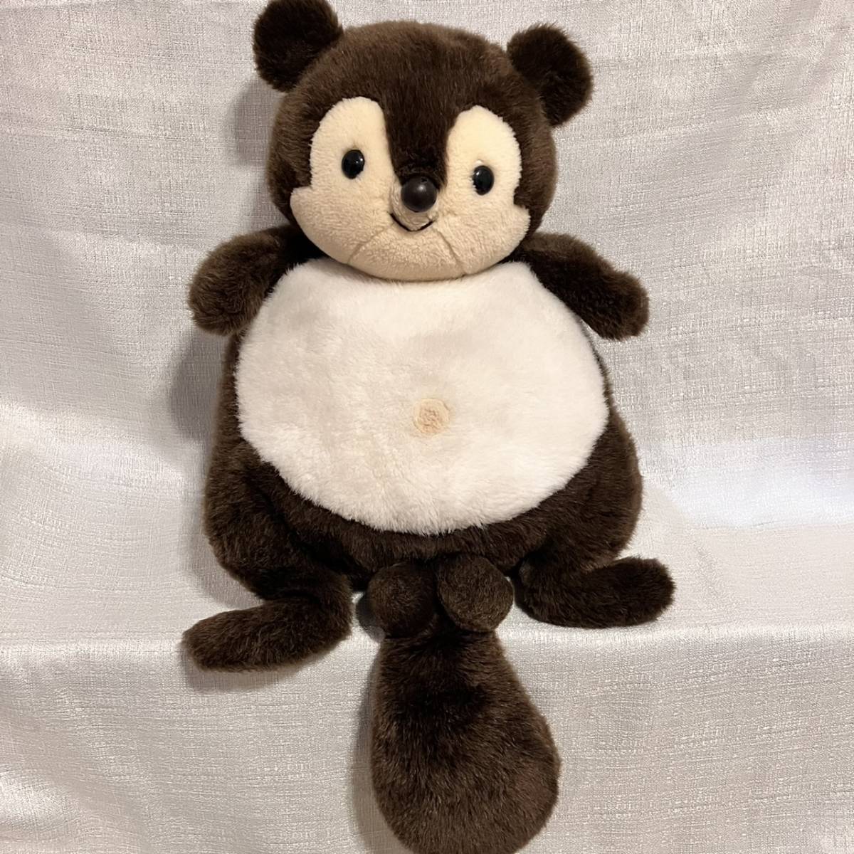 レトロ たま吉？ ぬいぐるみ たぬき ぬいぐるみ ファースト社 たぬきの