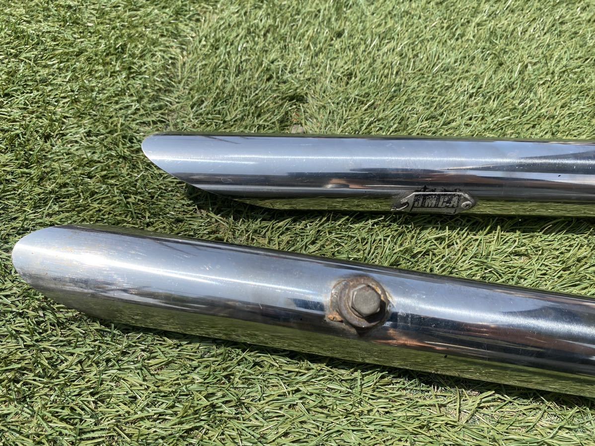 ビラーゴ 250 ハリケーン プロテクター付き スラッシュカット マフラー
