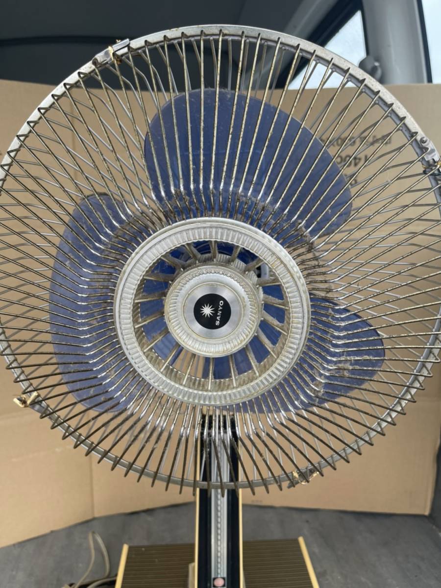 1円 力 動作品 SANYO サンヨー 扇風機 ELECTRIC FAN EF-6UN 昭和レトロ