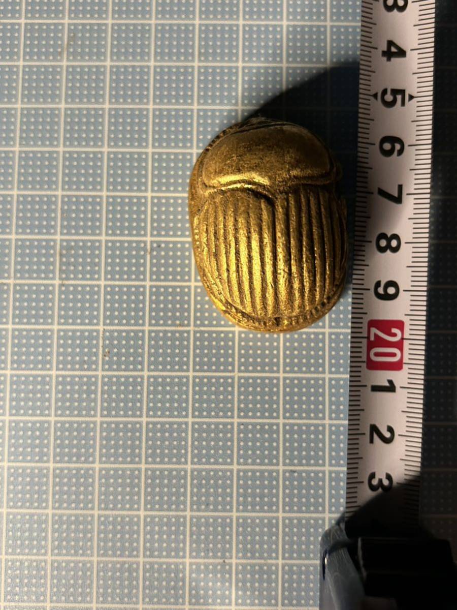 金の甲虫！】古代エジプト スカラベ像 考古学 副葬品 出土品 象形文字
