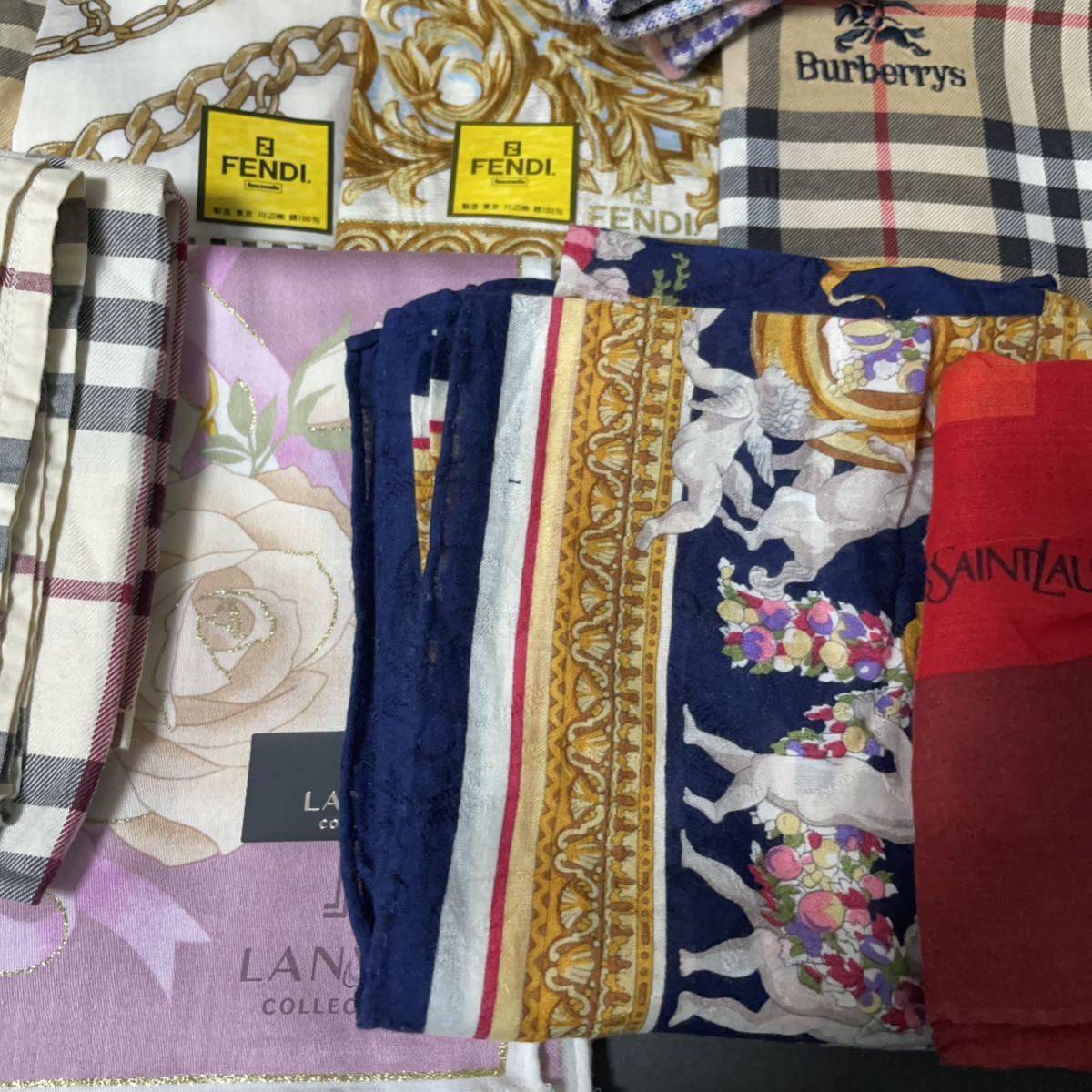☆BURBERRY ハンカチ 大量セット Dior FENDI LANVIN バーバリーイブ