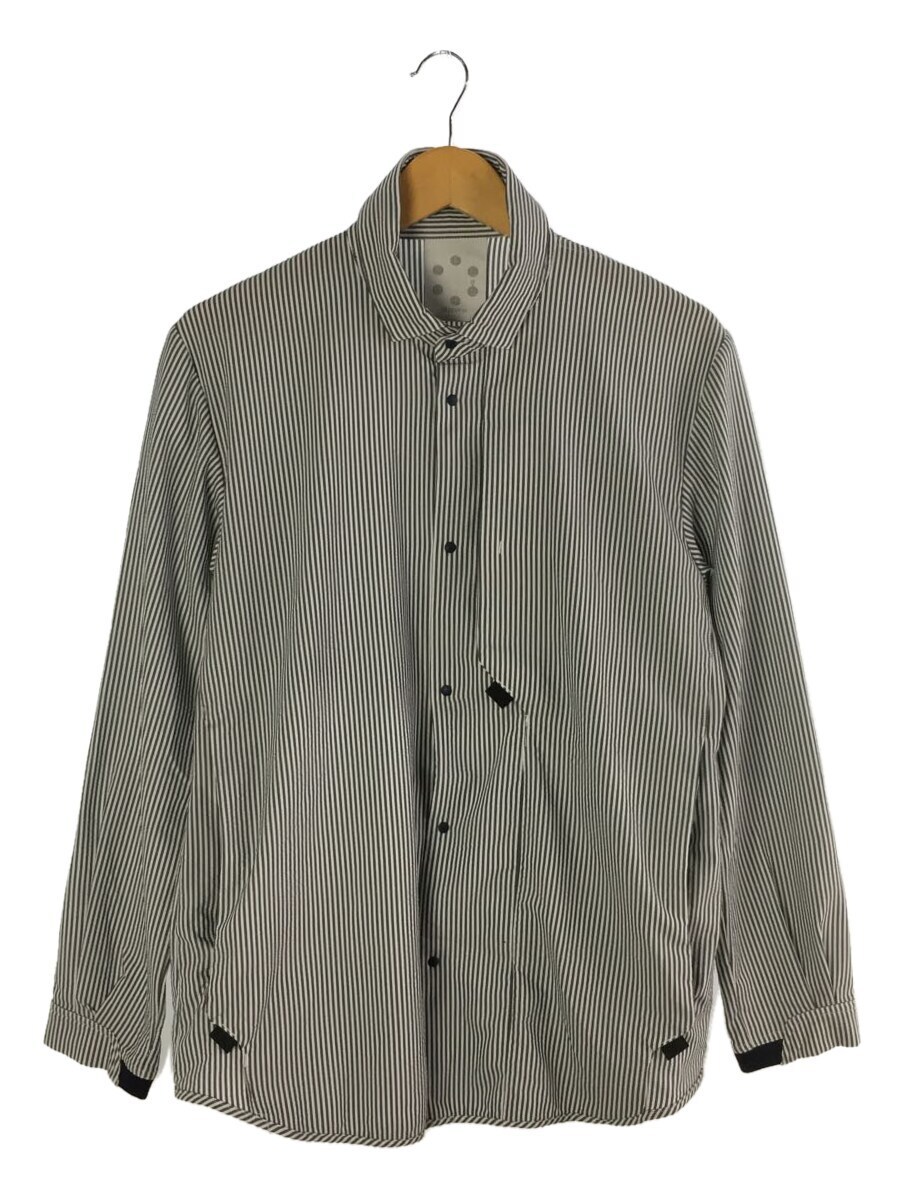 alk phenix◆長袖シャツ/L/ポリエステル/GRY/ストライプ/P0512LS05
