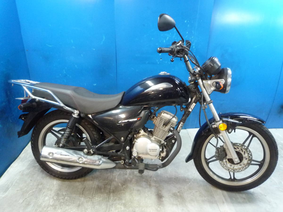 HONDA CBF125スタナー 黒/黄 自賠責保険で乗れます 半額配送